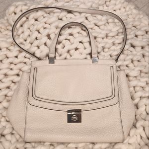 Kate Spade Crossbody Handbag Cream Pebbled Leather
